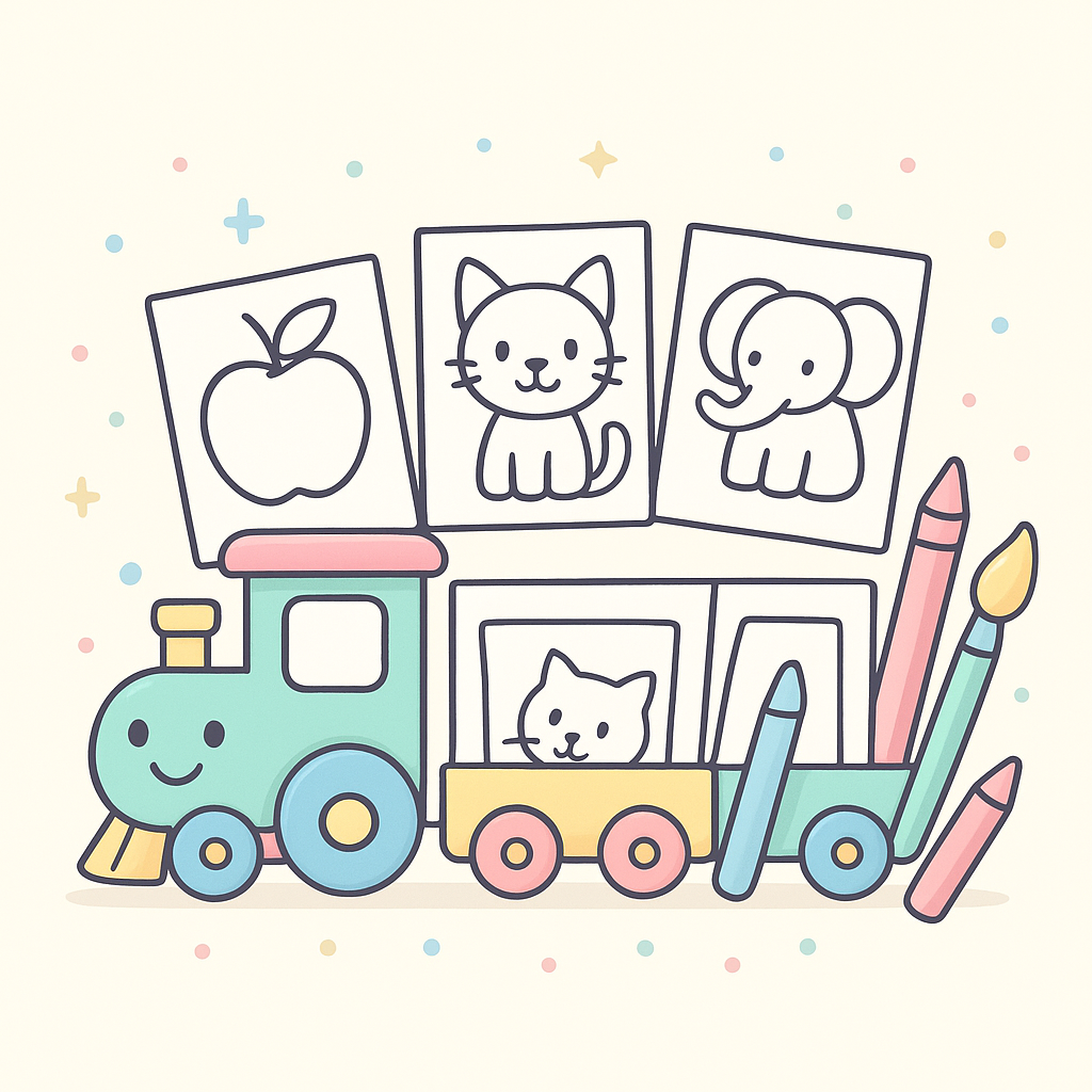 Alphabet Train Coloring Pages cover image