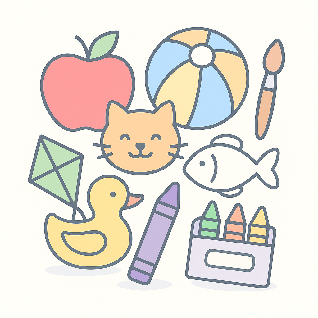 Letter Object Coloring Pages cover image