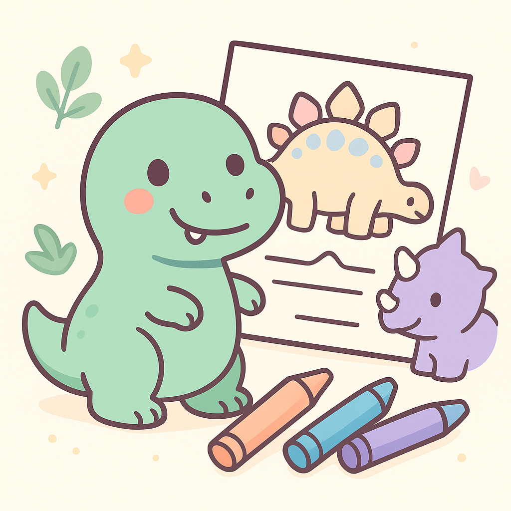 Dinosaur Coloring Pages cover image