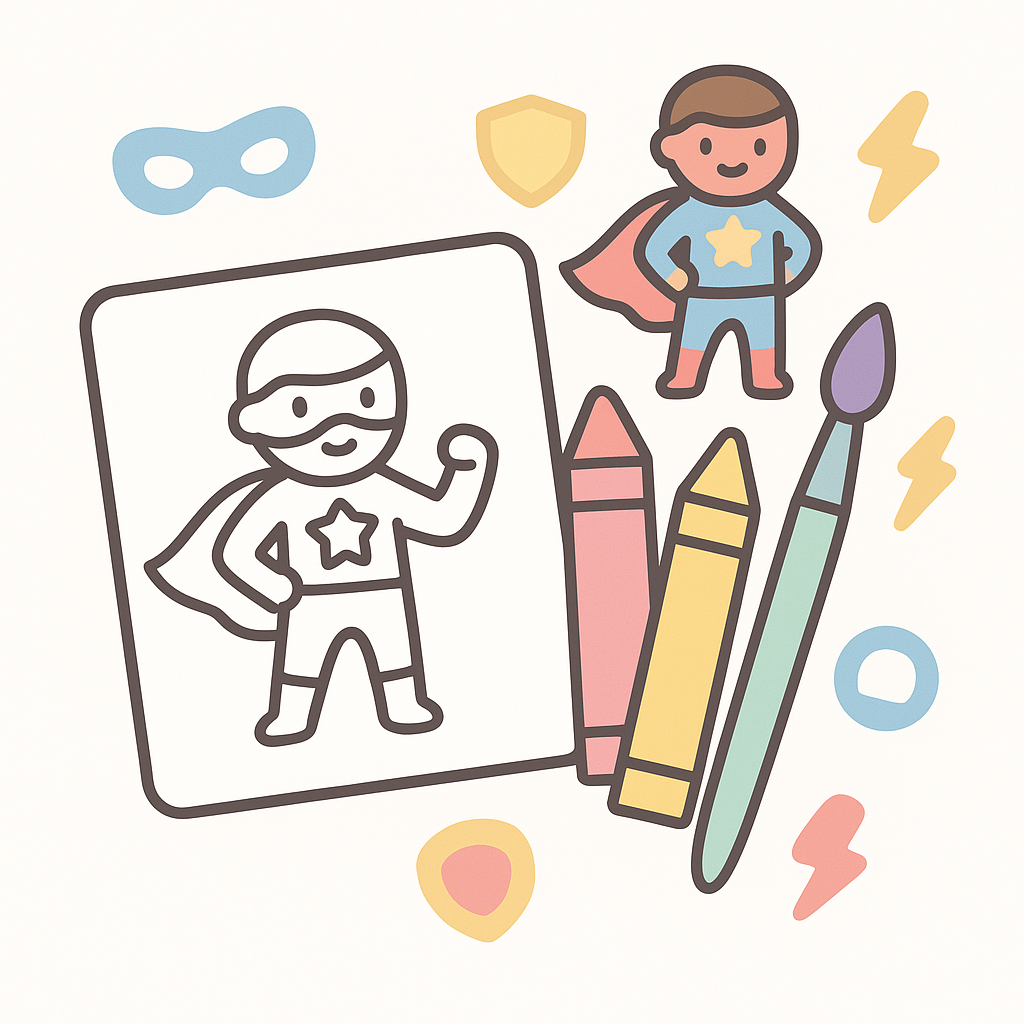 Superhero Coloring Pages cover image