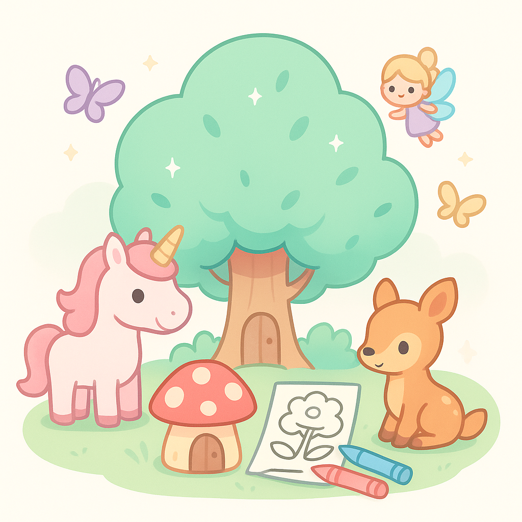 Enchanted Forest Coloring Pages cover image