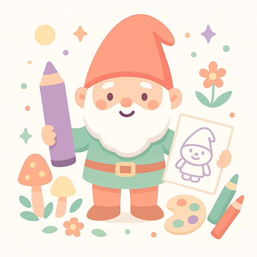 Gnome Coloring Pages cover image