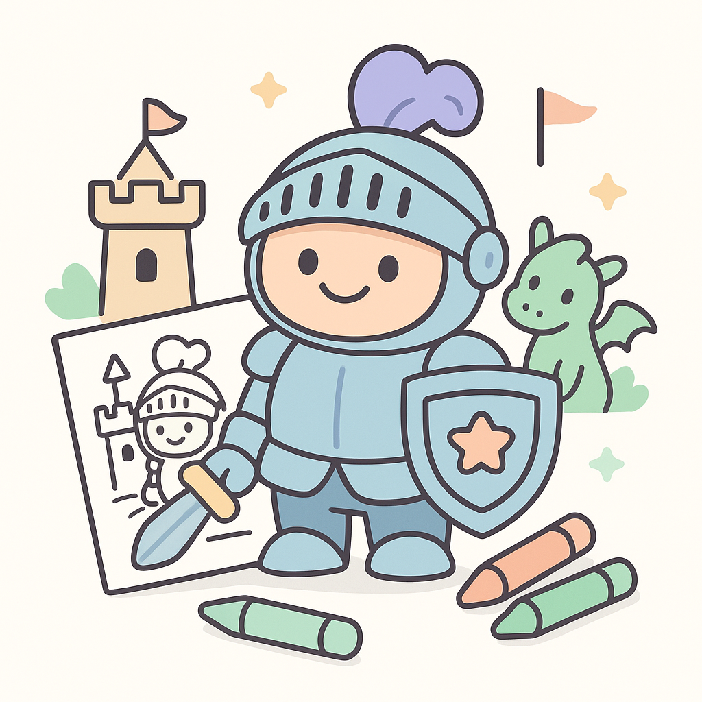 Knight Coloring Pages cover image