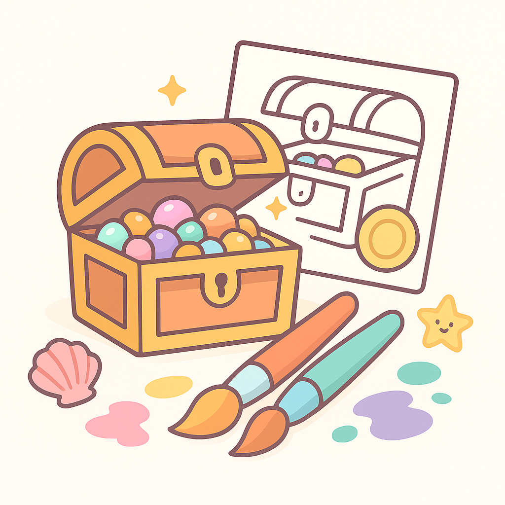 Treasure Coloring Pages cover image