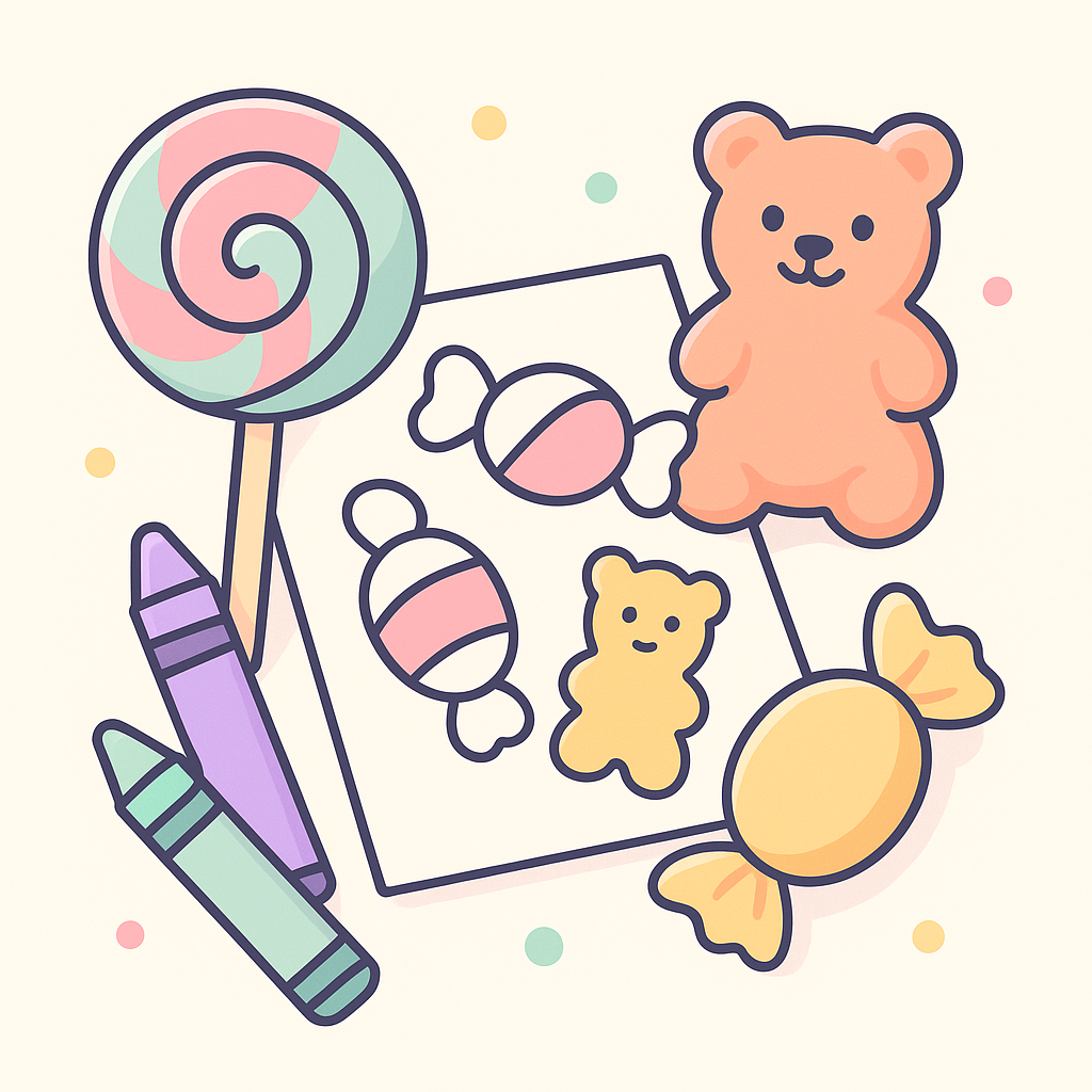 Candy Coloring Pages cover image
