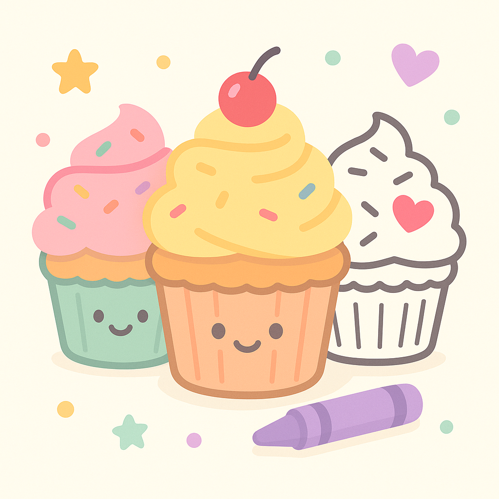 Cupcake Coloring Pages cover image