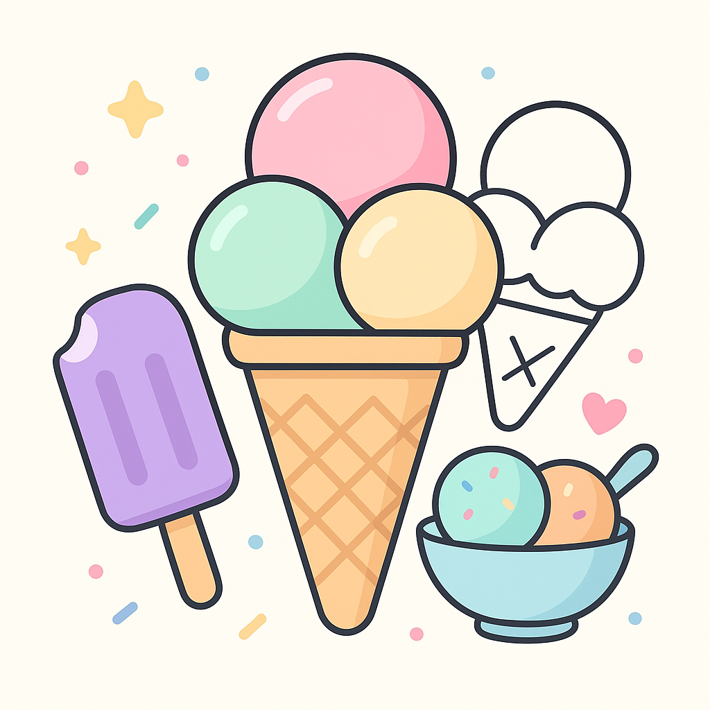 Ice Cream Coloring Pages cover image