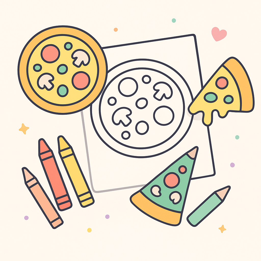 Pizza Coloring Pages cover image