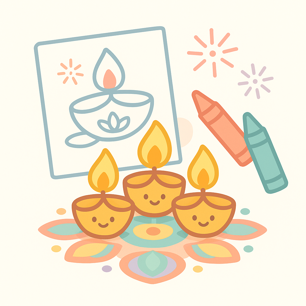 Diwali Coloring Pages cover image