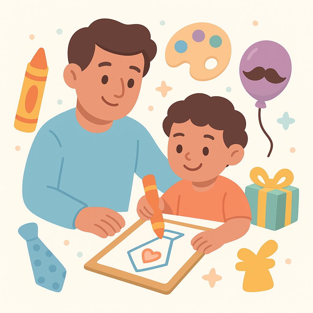Father's Day Coloring Pages cover image