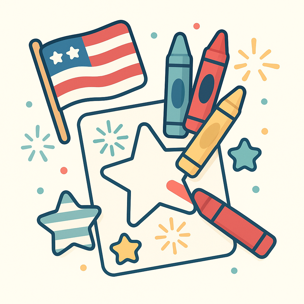 4th of July Coloring Pages cover image