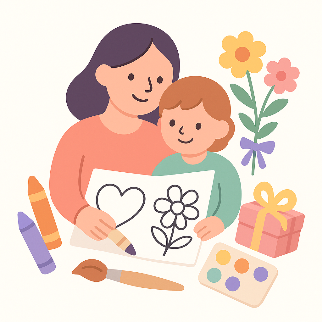 Mother's Day Coloring Pages cover image