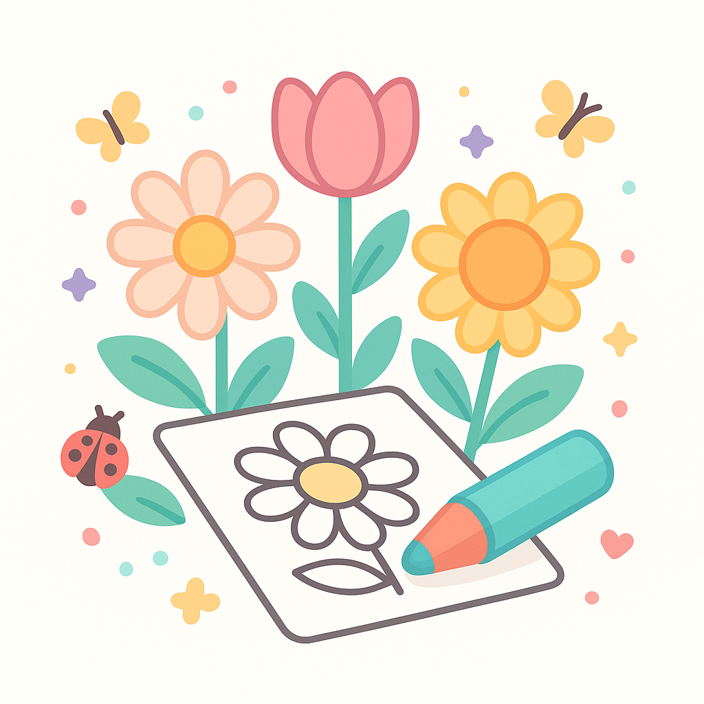 Flower Coloring Pages cover image