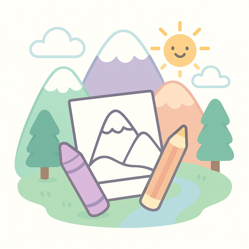 Mountain Coloring Pages cover image