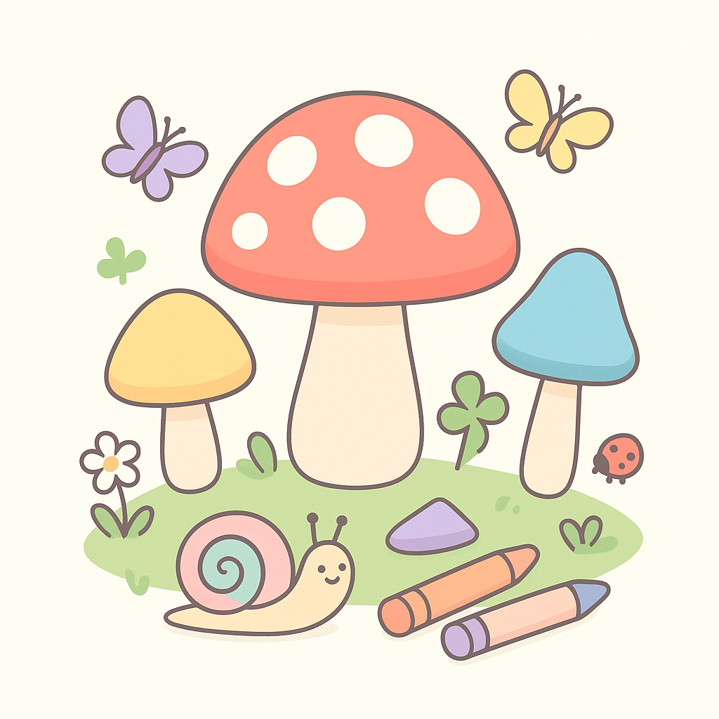 Mushroom Coloring Pages cover image