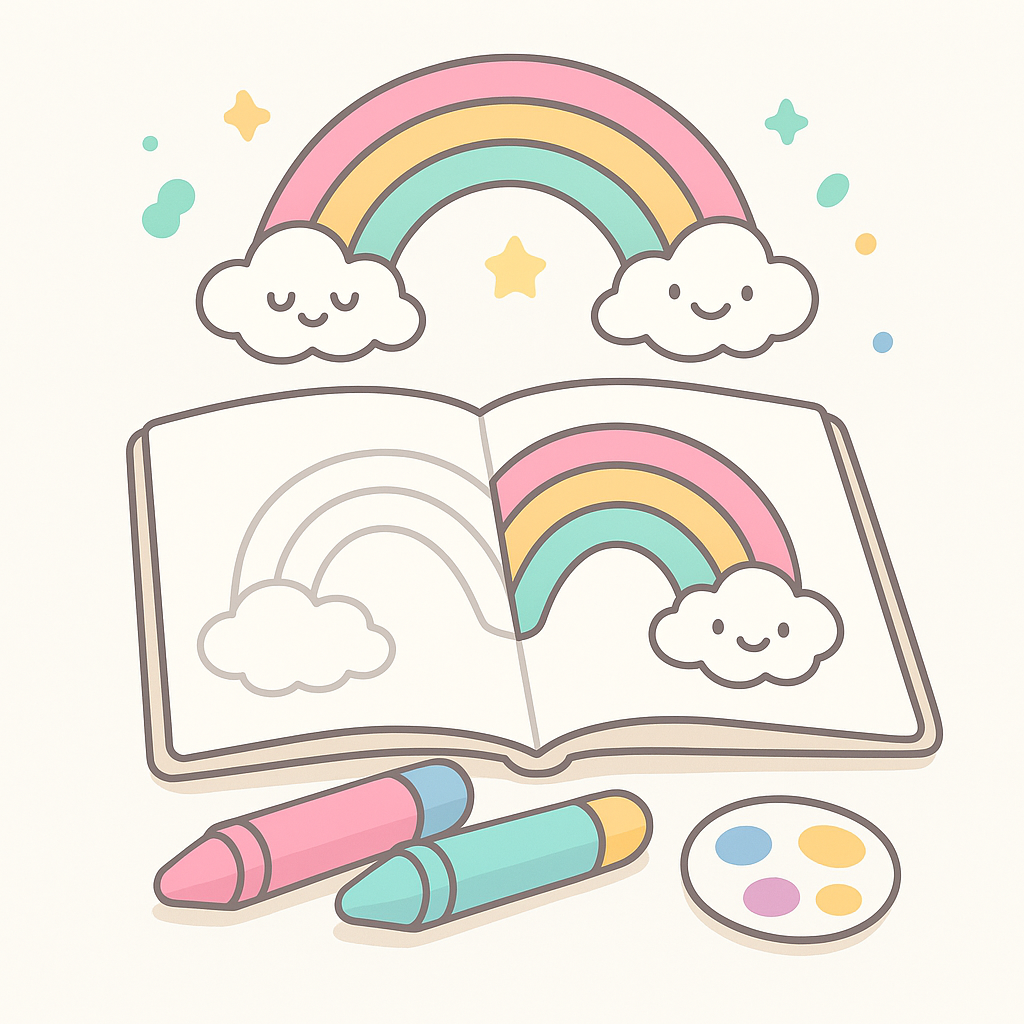 Rainbow Coloring Pages cover image