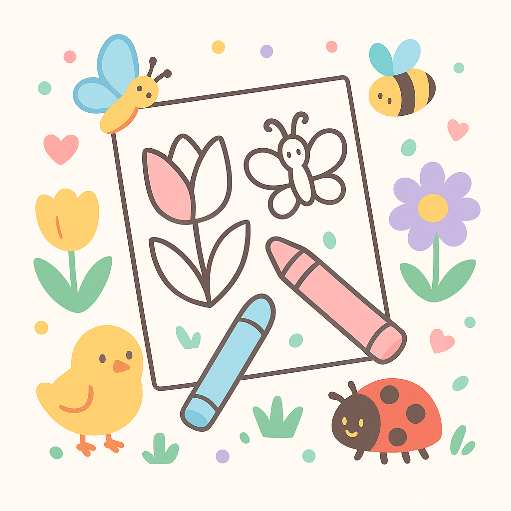 Spring Coloring Pages cover image