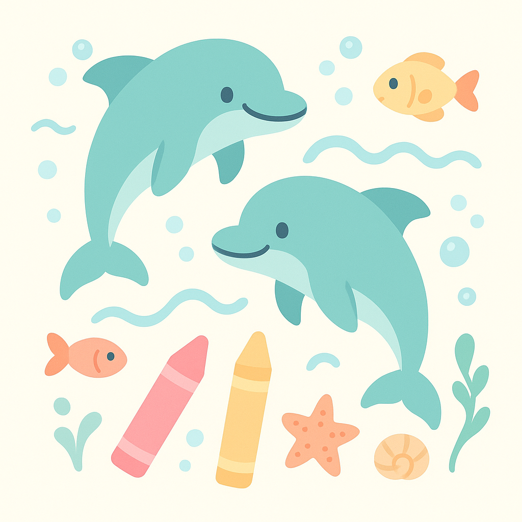 Dolphin Coloring Pages cover image