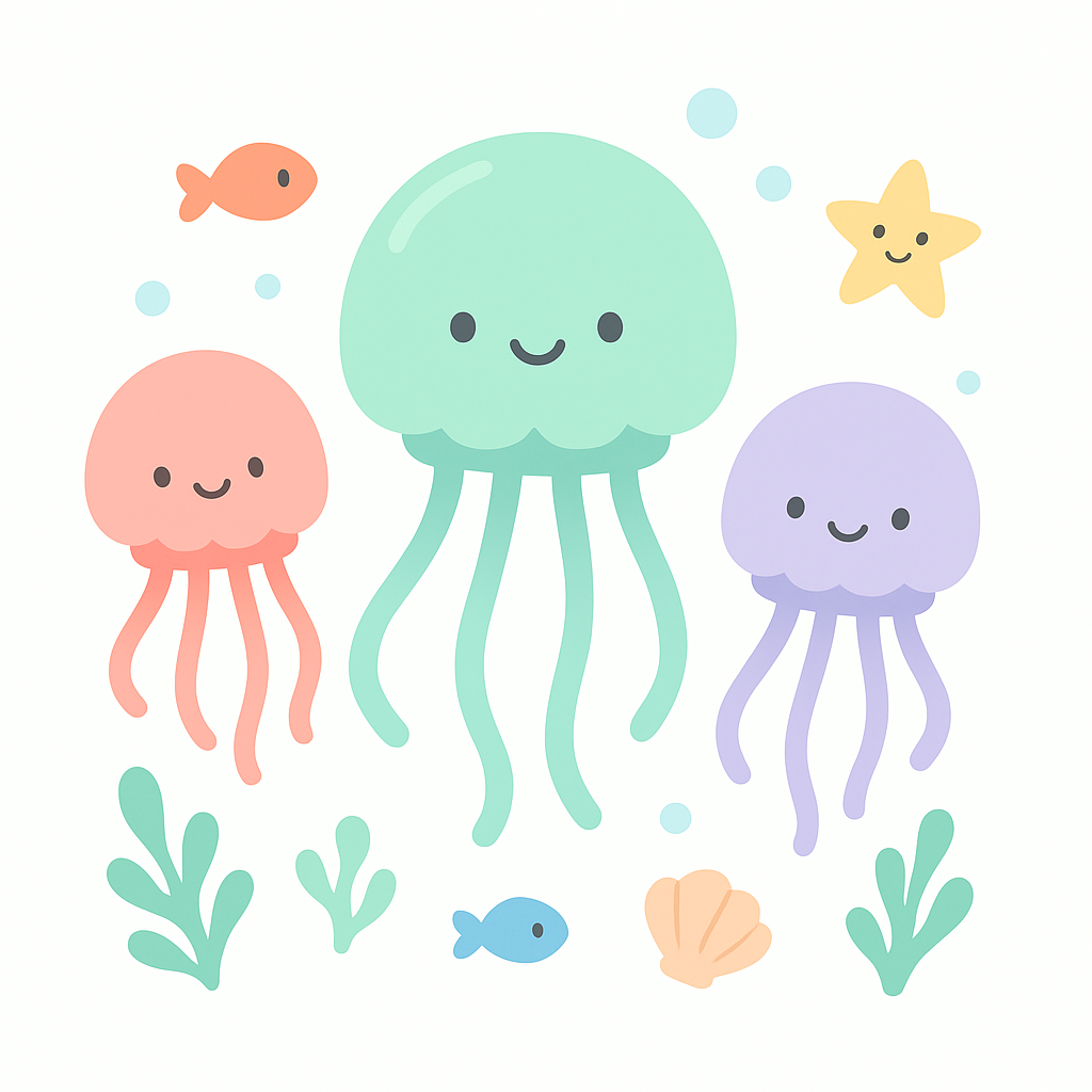 Jellyfish Coloring Pages cover image