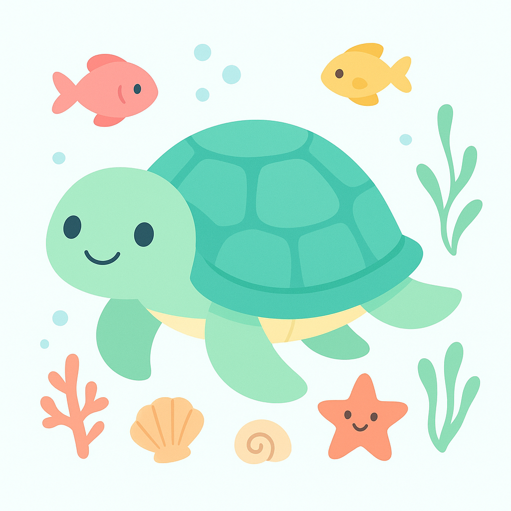 Sea Turtle Coloring Pages cover image