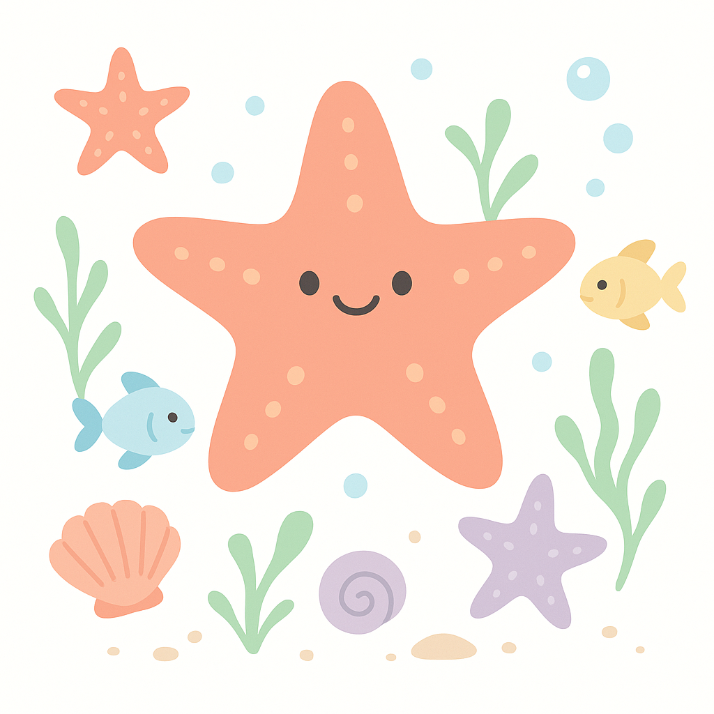 Starfish Coloring Pages cover image