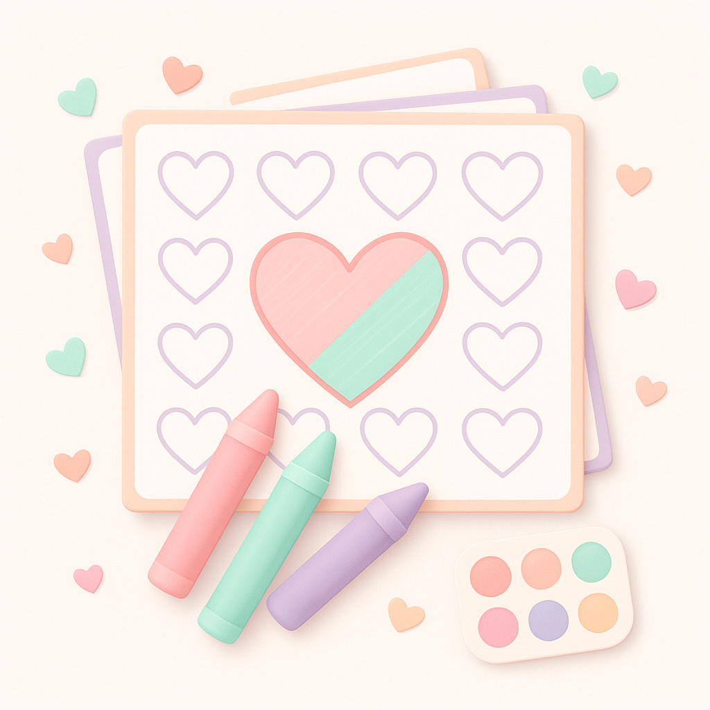 Heart Pattern Coloring Pages cover image