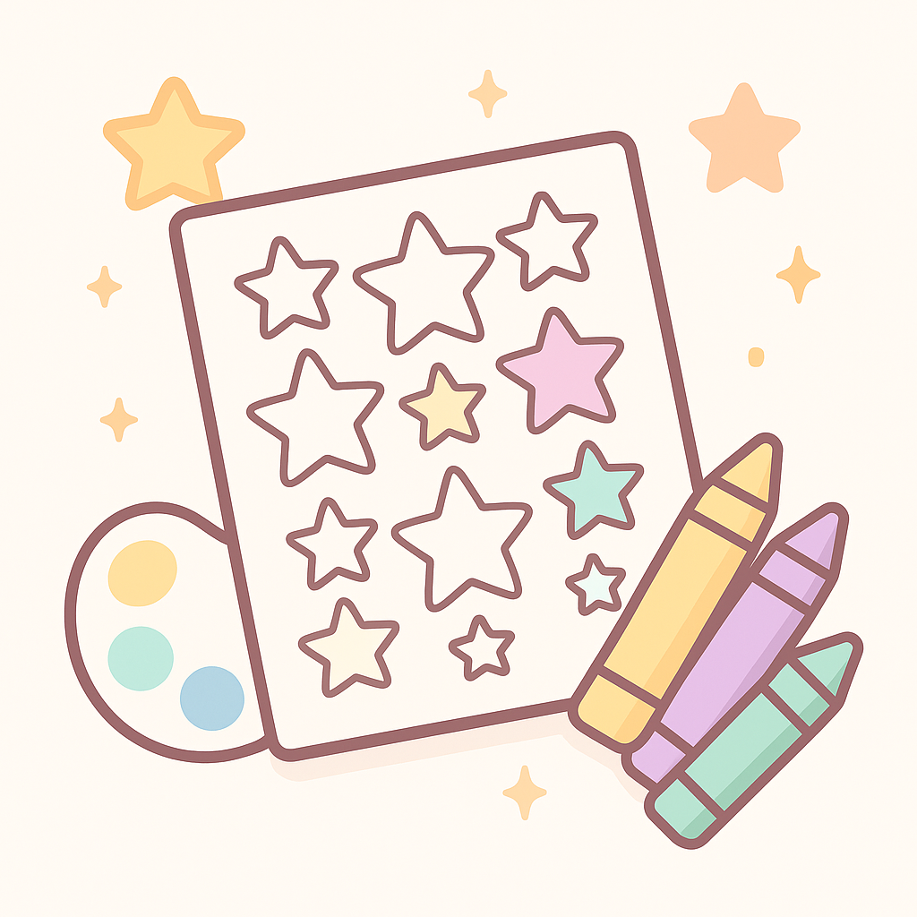 Star Pattern Coloring Pages cover image