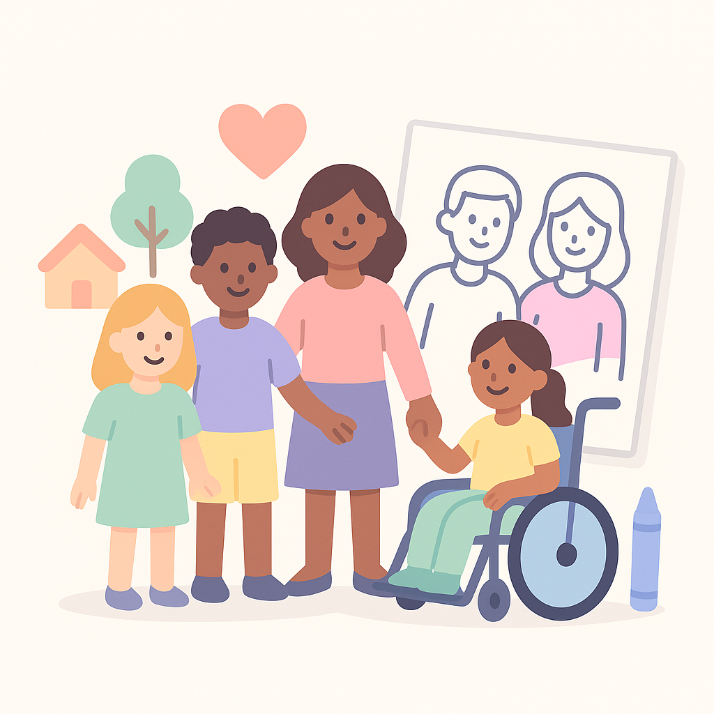 People & Community Coloring Pages cover image