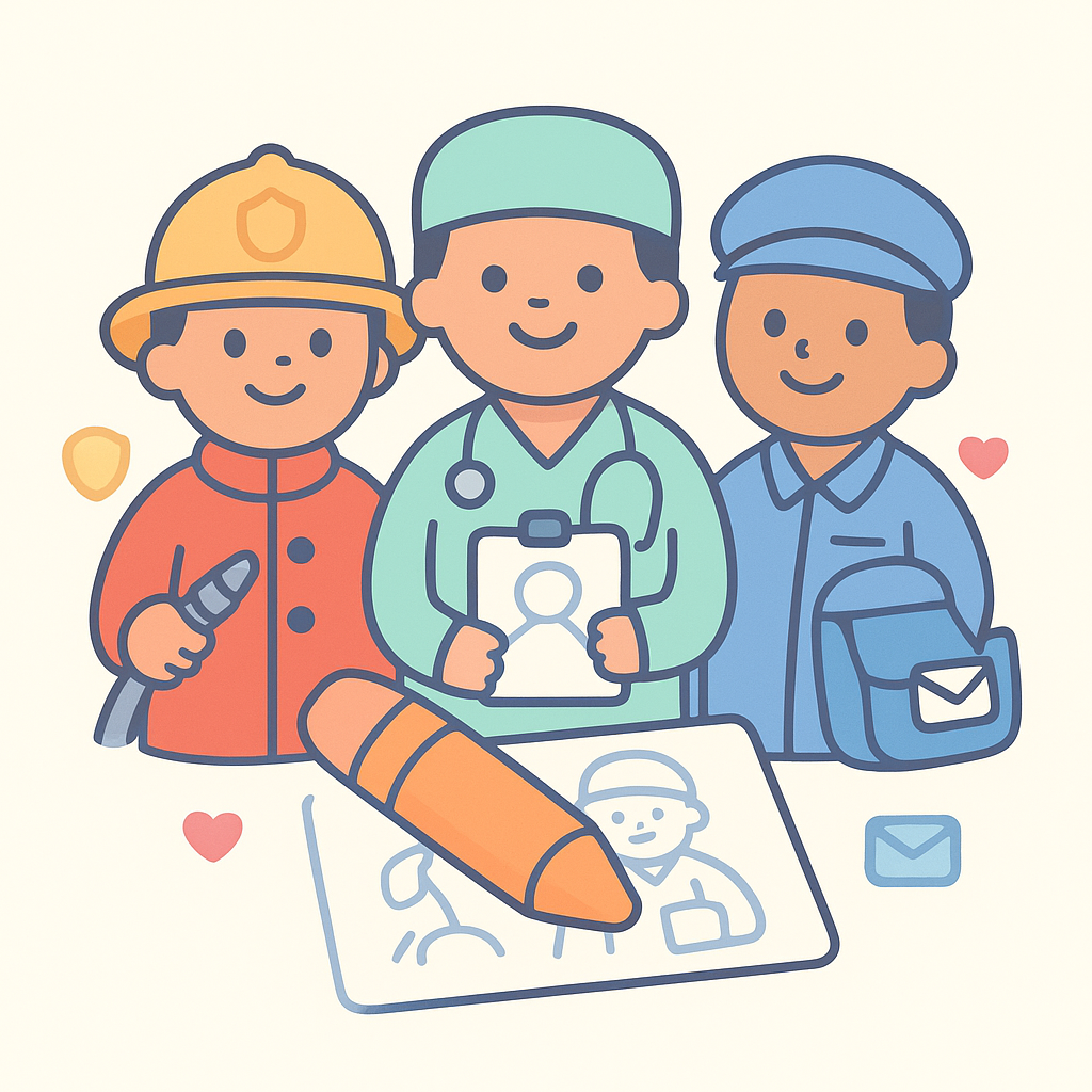 Community Helper Coloring Pages cover image
