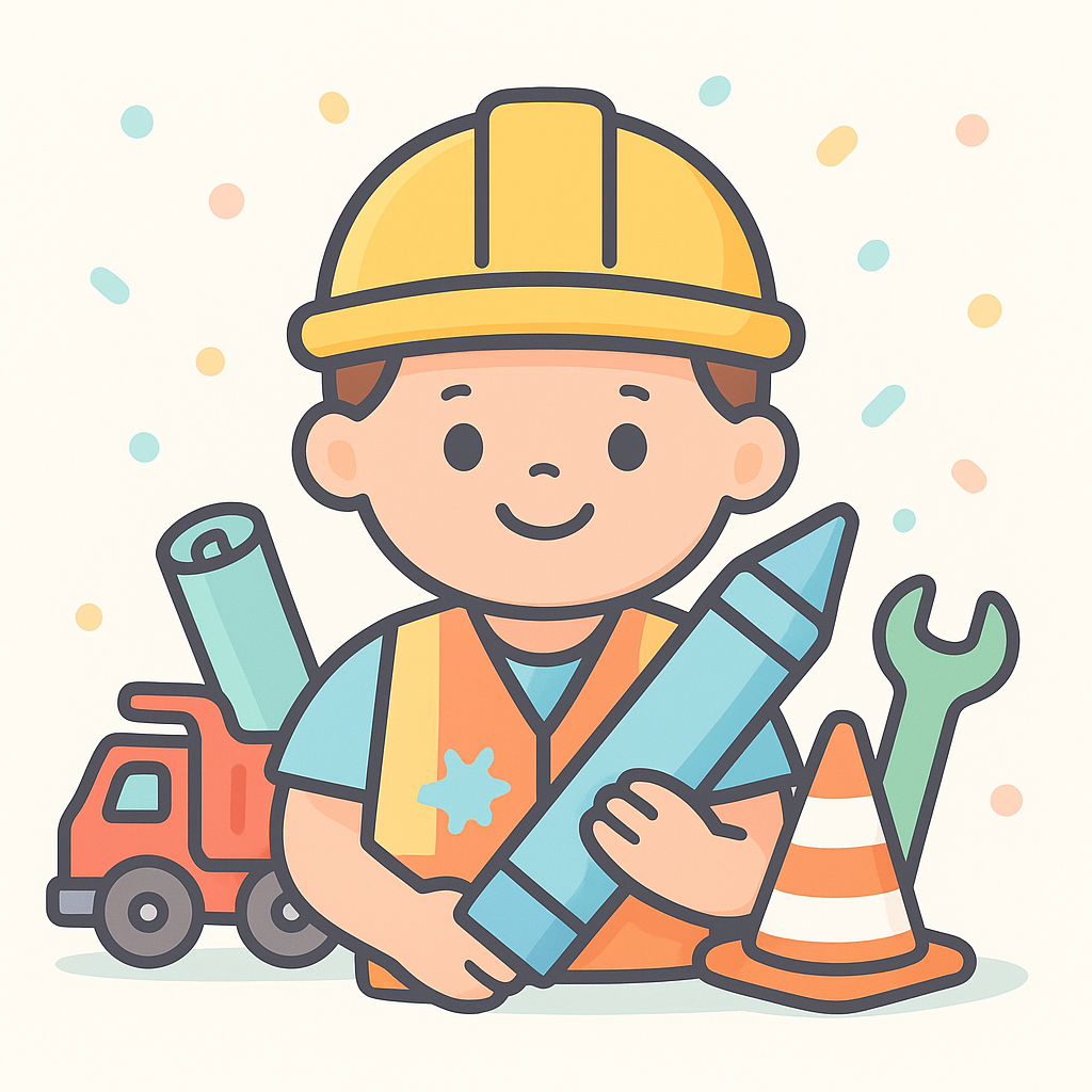 Construction Worker Coloring Pages cover image