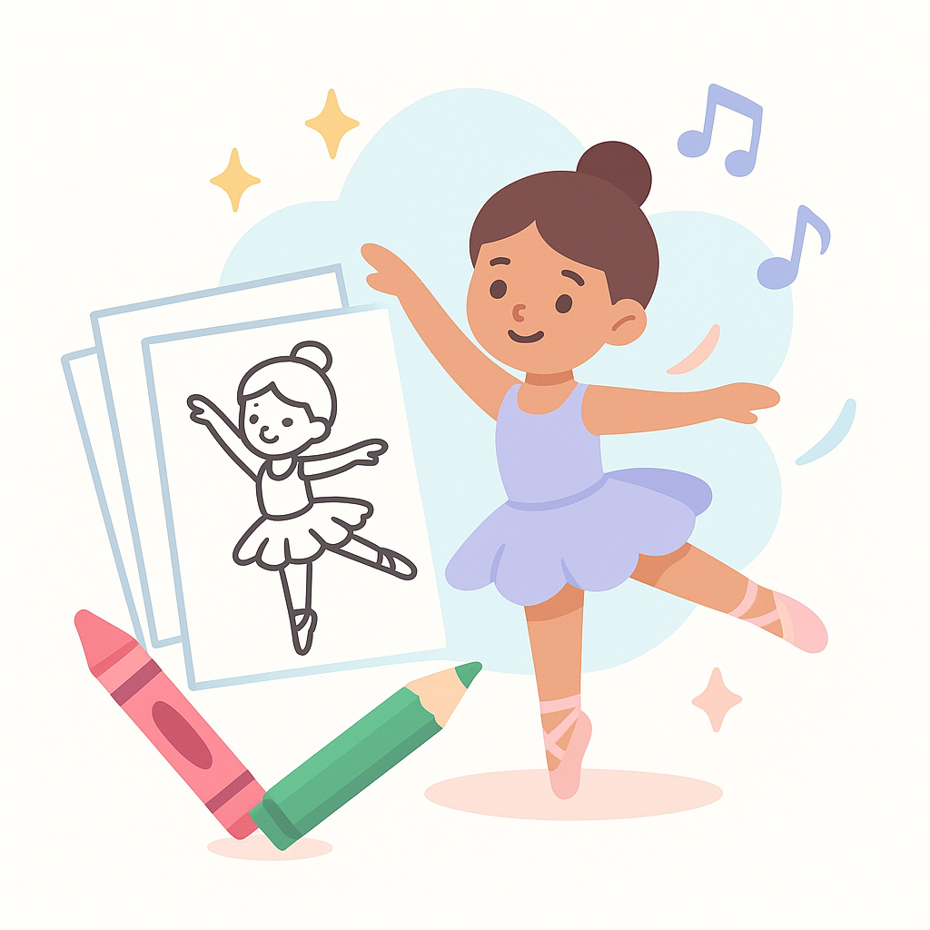 Dancer Coloring Pages cover image