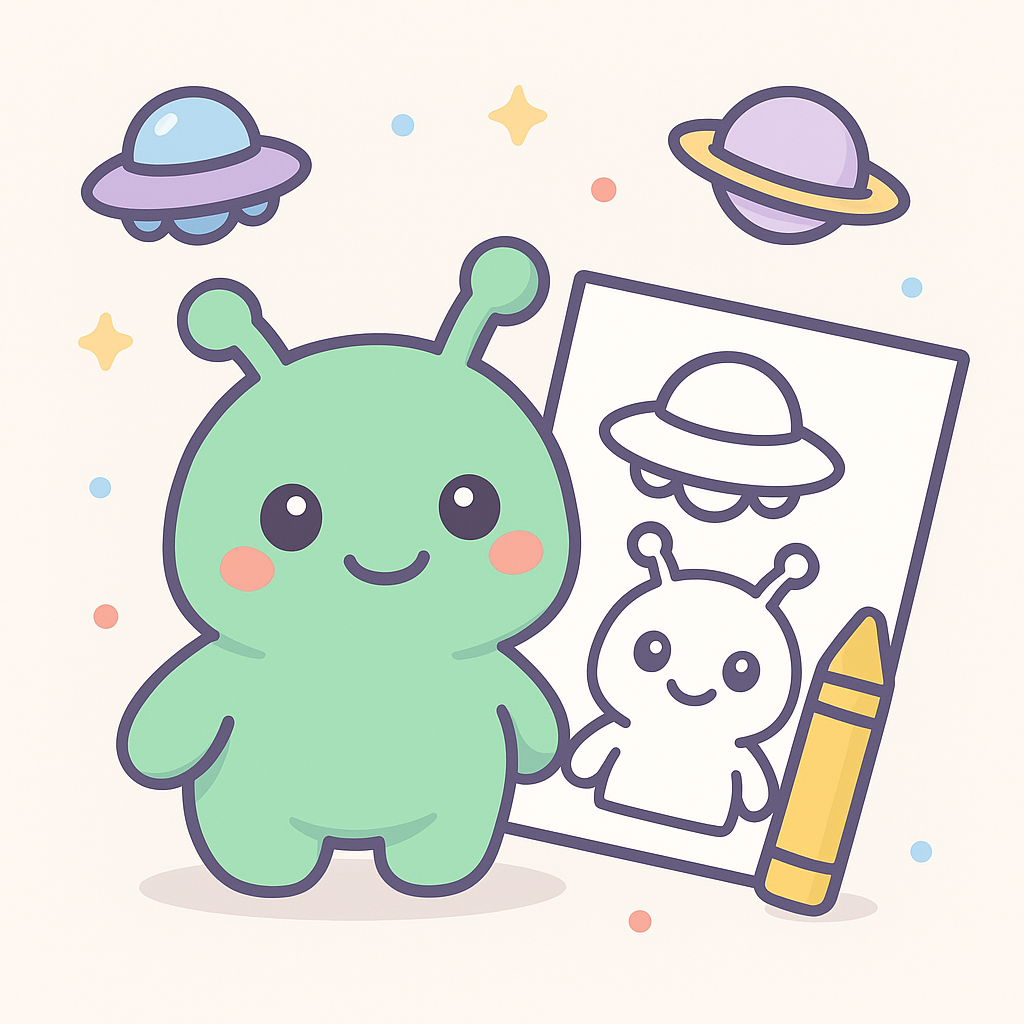 Alien Coloring Pages cover image