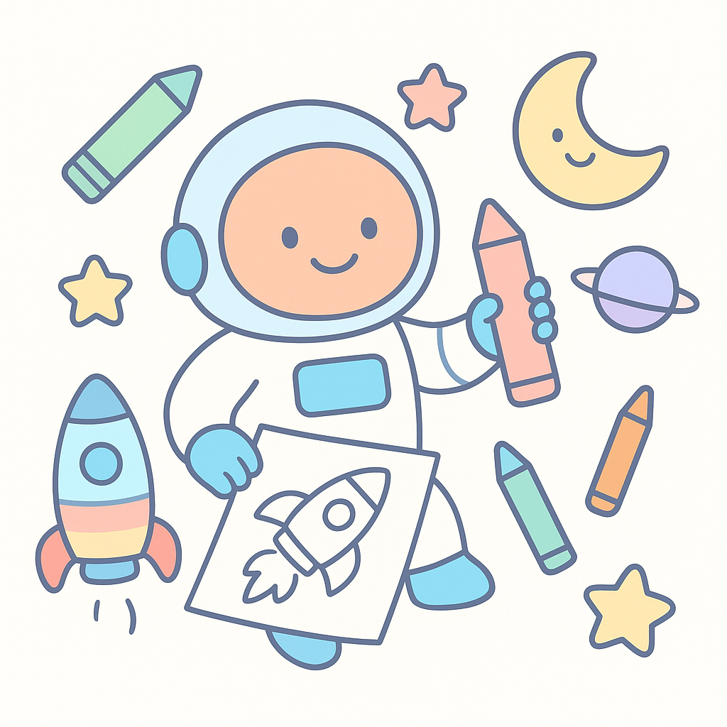 Astronaut Coloring Pages cover image