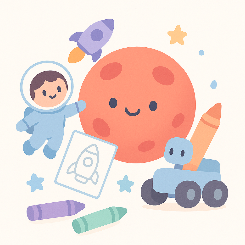 Mars Coloring Pages cover image