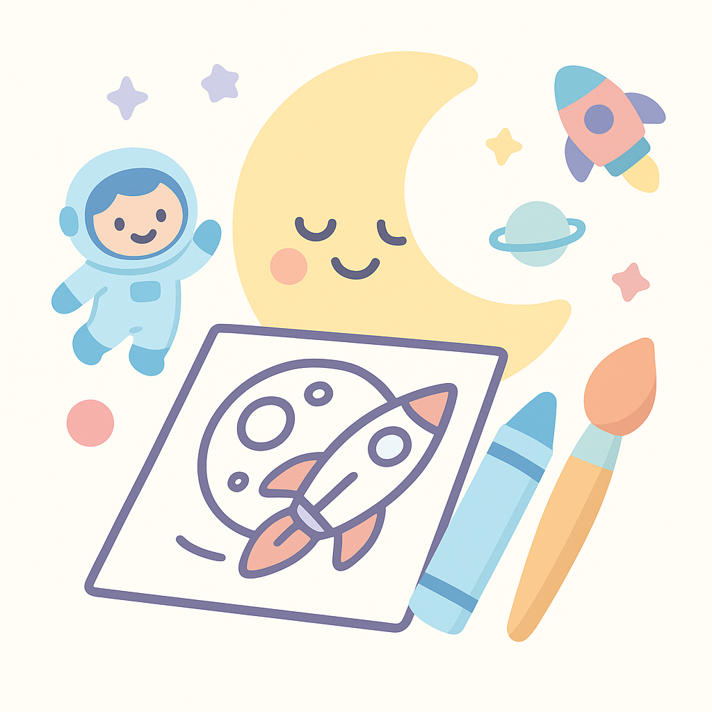 Moon Coloring Pages cover image