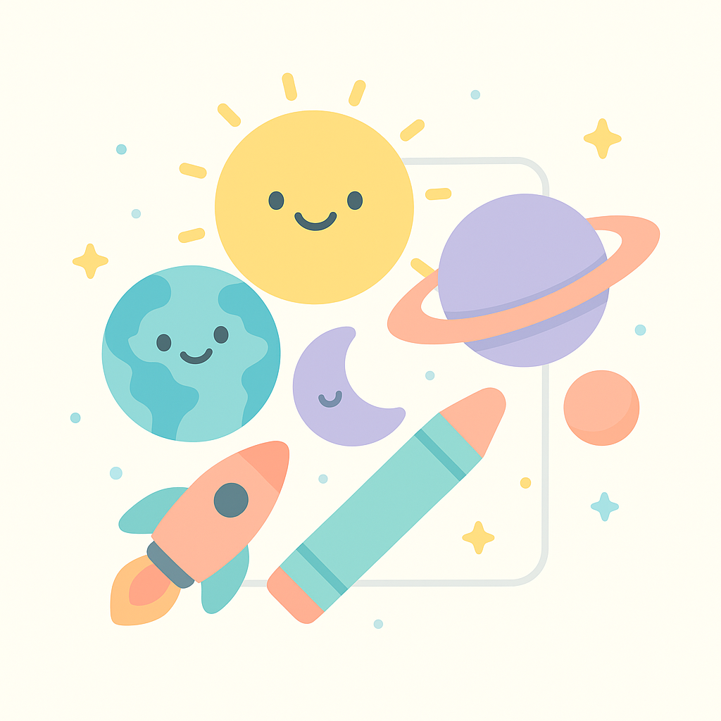 Solar System Coloring Pages cover image