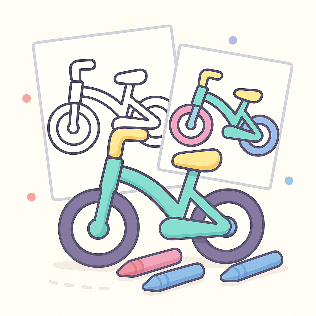 Bicycle Coloring Pages cover image