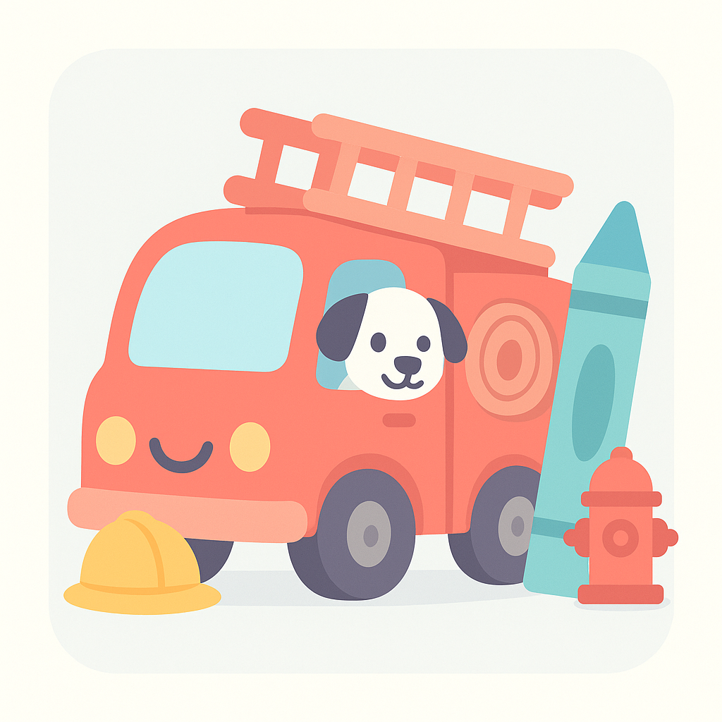 Fire Truck Coloring Pages cover image