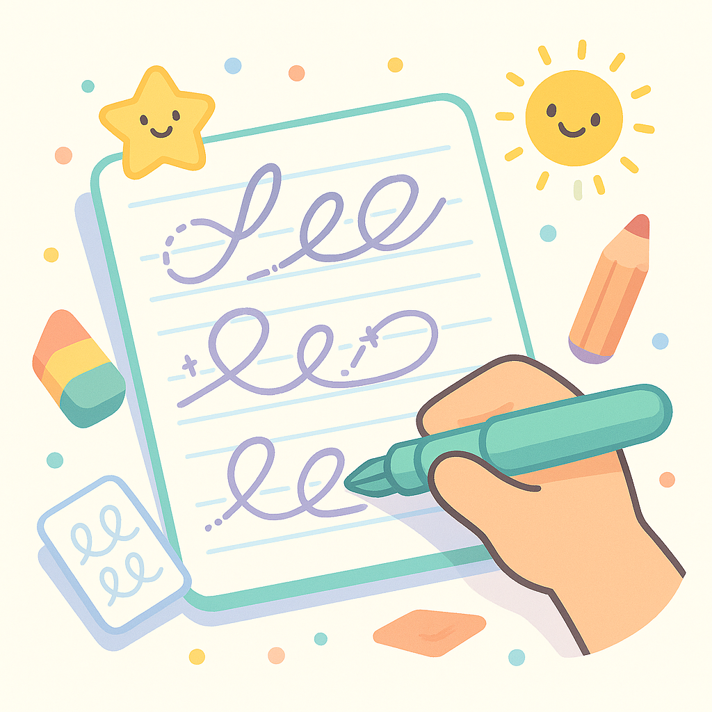 Cursive Sentence Practice banner