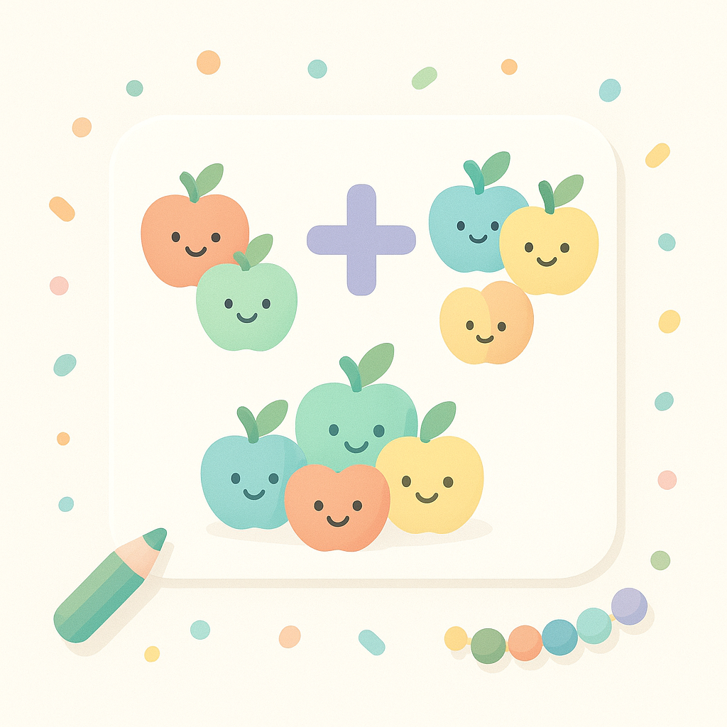 Visual Addition Worksheets cover image