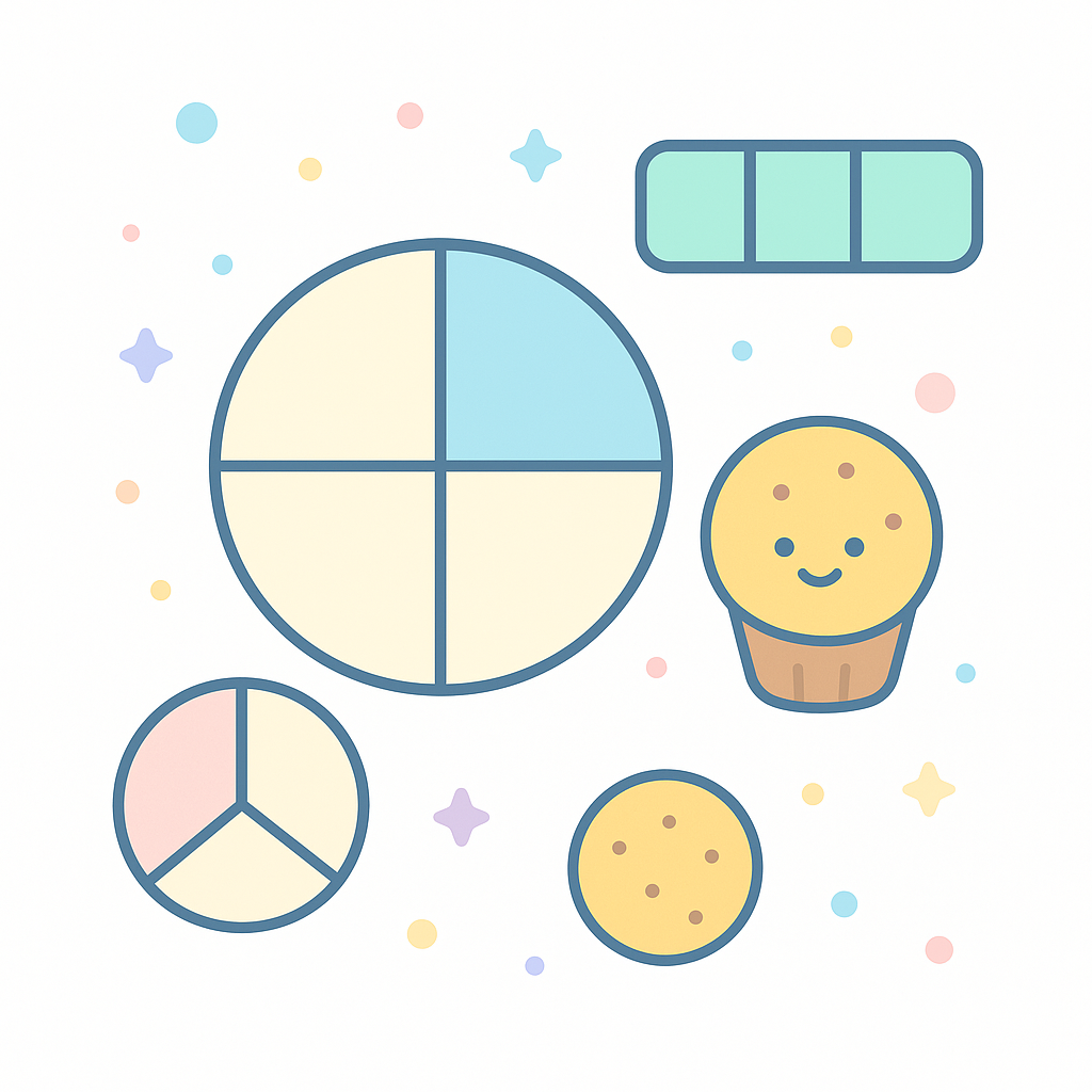 Fraction of a Whole Worksheets cover image
