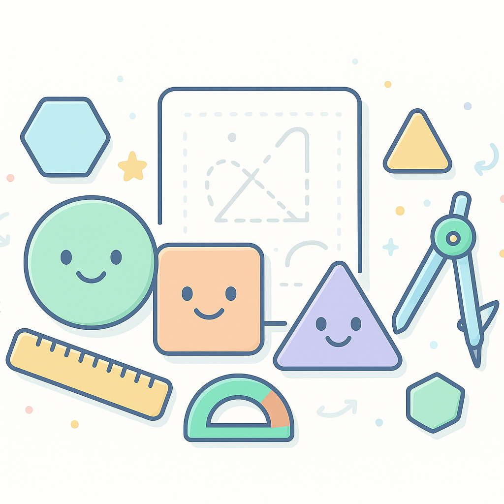 Geometry & Shapes Worksheets cover image