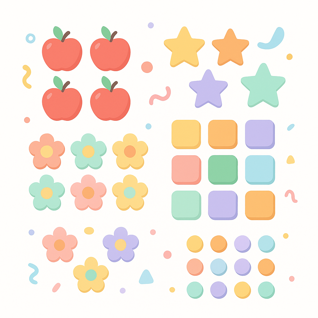 Visual Multiplication Worksheets cover image