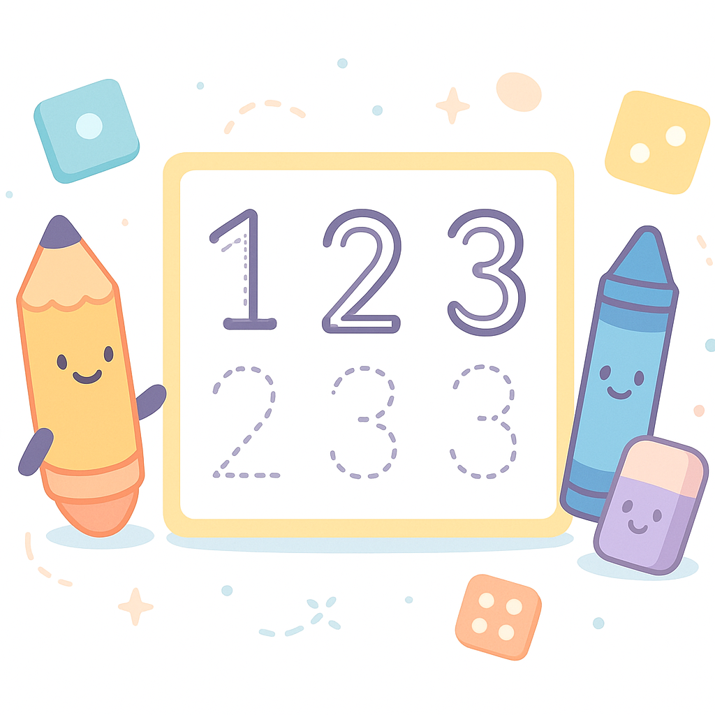 Number Tracing Worksheets cover image