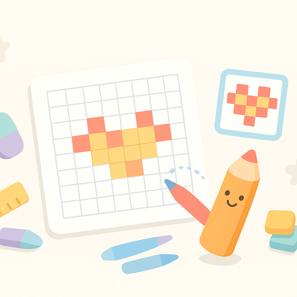 Grid Copy & Drawing Puzzles cover image