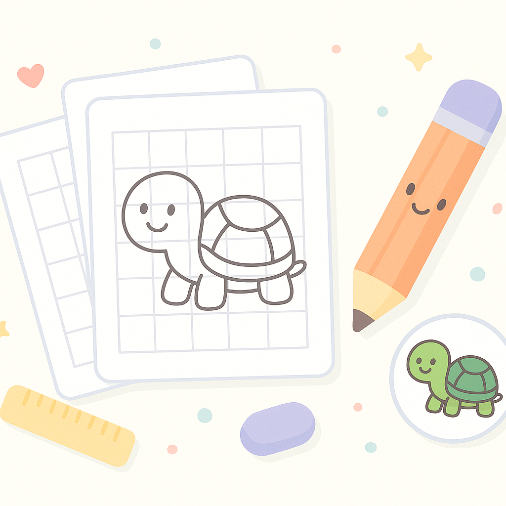 Grid Drawing Worksheets cover image