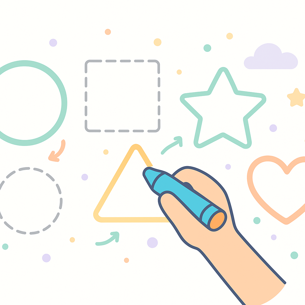 Shape Tracing Worksheets cover image