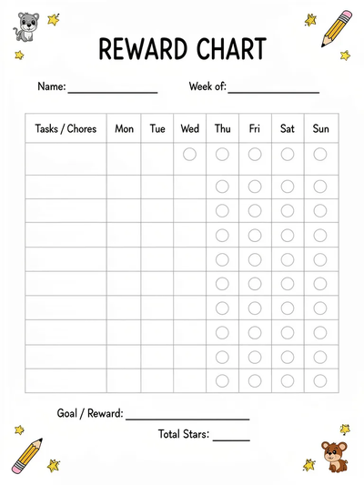 Reward Chart Template thumbnail