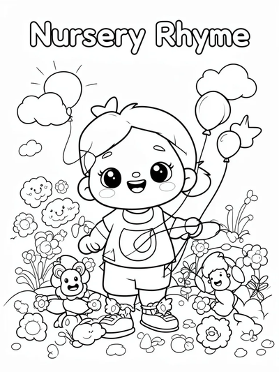 Character & Nursery Rhyme Coloring Page thumbnail