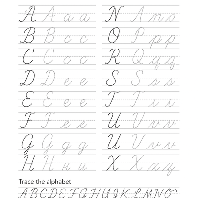 Uppercase Cursive Letters Practice Sheet thumbnail